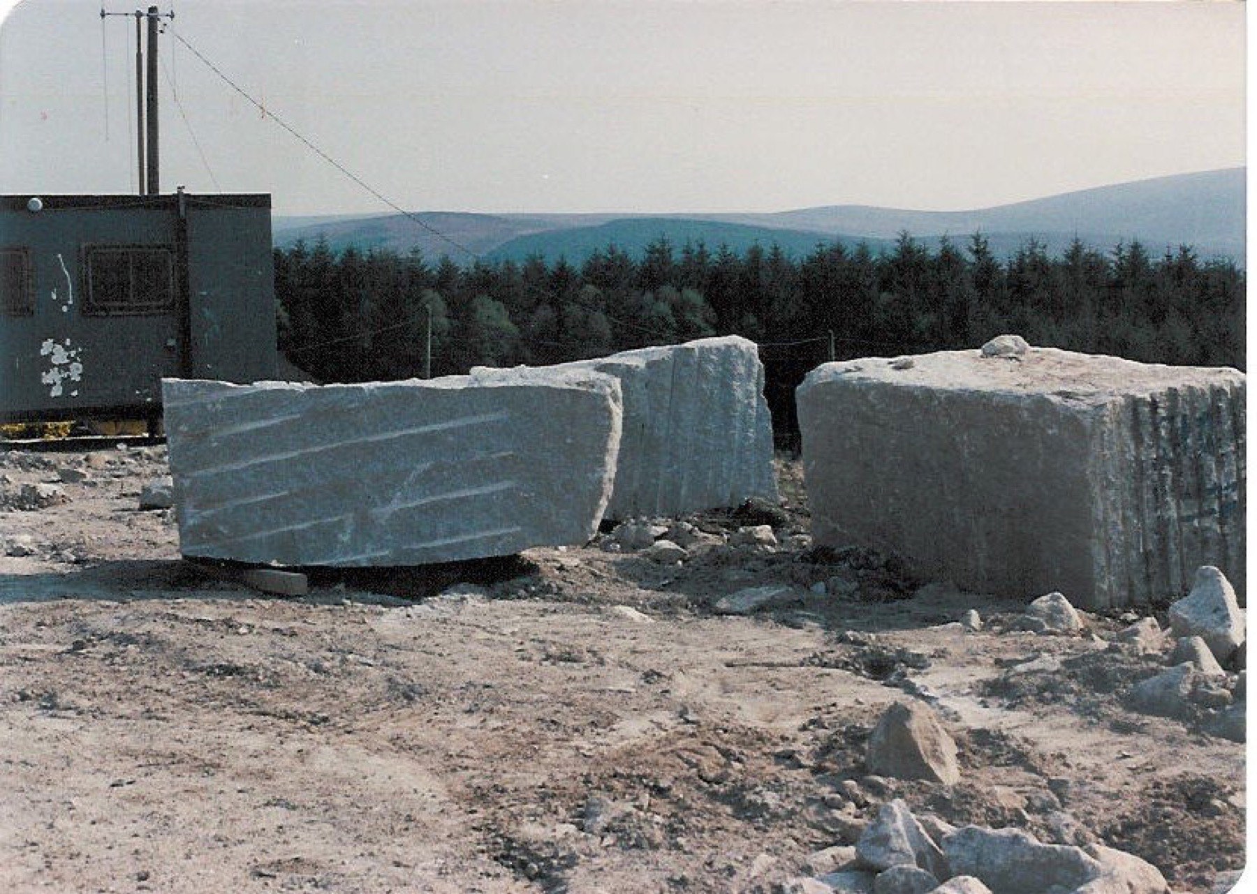 Dimensional granite blocks extracted for Pisani UK in 1992