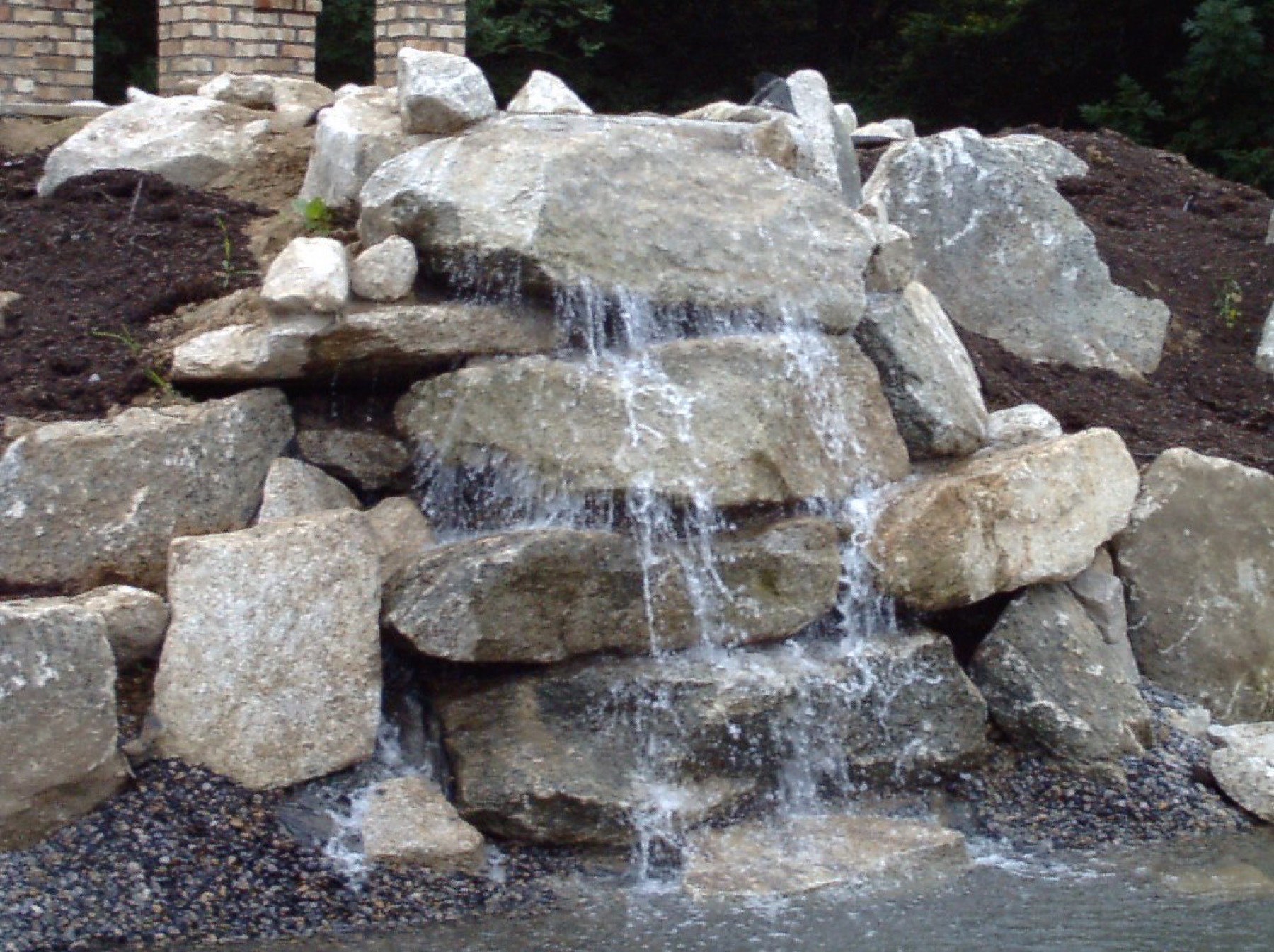 Granite garden landscaping in Johnstown, Kildare